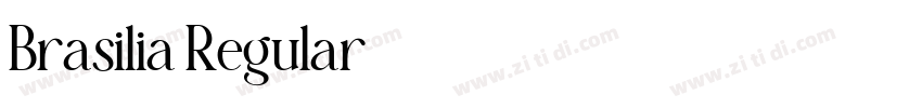 Brasilia Regular字体转换